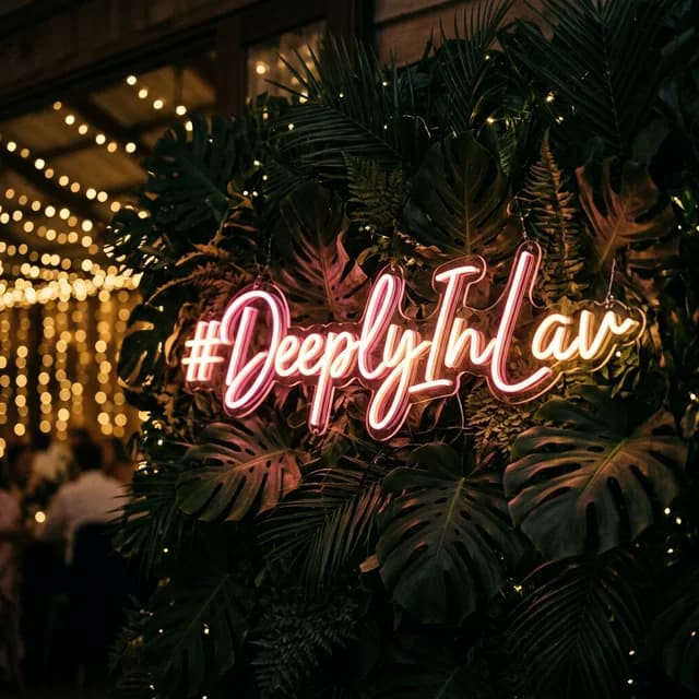 Neon Wedding Sign