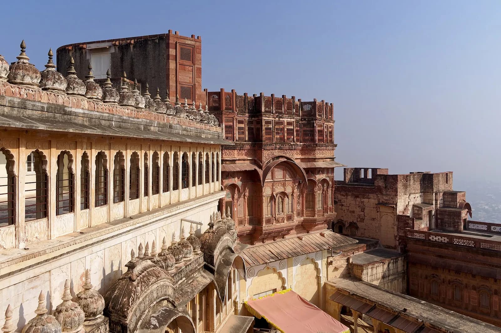 Mehrangarh Fort architecture in Jodhpur, Rajasthan